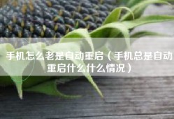 手机怎么老是自动重启（手机总是自动重启什么什么情况）